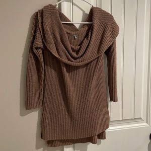 Dusty Mauve off shoulder sweater - Charlotte Russe - size S